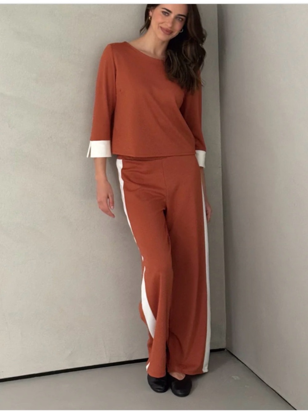 Jaki London Bellamy Elastic Waist Trousers | Terracotta NWT
